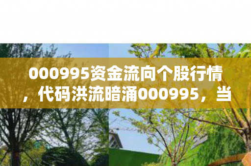 000995资金流向个股行情,代码洪流暗涌000995,当K线图长出獠牙,我的头皮开始发麻 000995资金流向个股行情,代码洪流暗涌000995,当K线图长出獠牙,我的头皮开始发麻