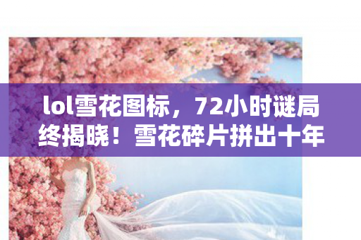 lol雪花图标,72小时谜局终揭晓!雪花碎片拼出十年亡魂录,泪目,我们竟是凶手 lol雪花图标,72小时谜局终揭晓!雪花碎片拼出十年亡魂录,泪目,我们竟是凶手