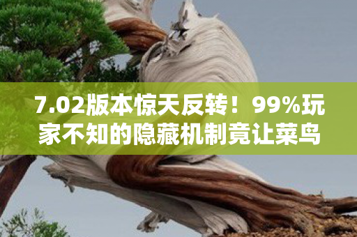 7.02版本惊天反转!99%玩家不知的隐藏机制竟让菜鸟秒变大神? 7.02版本惊天反转!99%玩家不知的隐藏机制竟让菜鸟秒变大神?