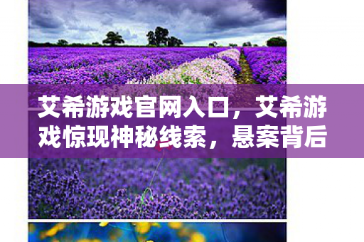 艾希游戏官网入口,艾希游戏惊现神秘线索,悬案背后竟藏毛骨悚然真相! 艾希游戏官网入口,艾希游戏惊现神秘线索,悬案背后竟藏毛骨悚然真相!