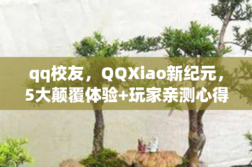 qq校友，QQXiao新纪元，5大颠覆体验+玩家亲测心得，错过这波你血亏！