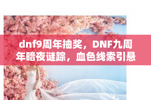 dnf9周年抽奖，DNF九周年暗夜谜踪，血色线索引悬案，毛骨悚然真相待揭