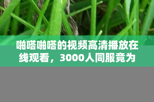 啪嗒啪嗒的视频高清播放在线观看,3000人同服竟为同一谜团破防?啪嗒声里藏着多少玩家执念 啪嗒啪嗒的视频高清播放在线观看,3000人同服竟为同一谜团破防?啪嗒声里藏着多少玩家执念