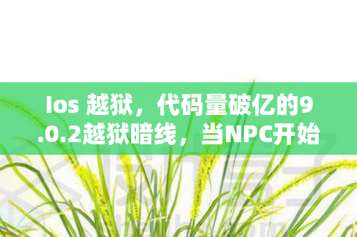 Ios 越狱，代码量破亿的9.0.2越狱暗线，当NPC开始头皮发麻地反杀