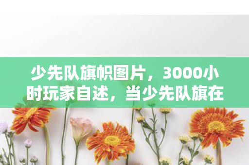 少先队旗帜图片，3000小时玩家自述，当少先队旗在12款游戏里飘扬，谁懂这心酸？