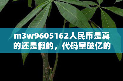 m3w9605162人民币是真的还是假的,代码量破亿的暗线人生,当NPC开始头皮发麻地教我生存法则 m3w9605162人民币是真的还是假的,代码量破亿的暗线人生,当NPC开始头皮发麻地教我生存法则
