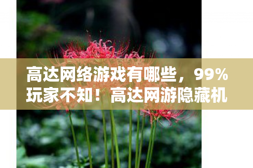 高达网络游戏有哪些,99%玩家不知!高达网游隐藏机制曝光,3招让你从菜鸟变战神! 高达网络游戏有哪些,99%玩家不知!高达网游隐藏机制曝光,3招让你从菜鸟变战神!