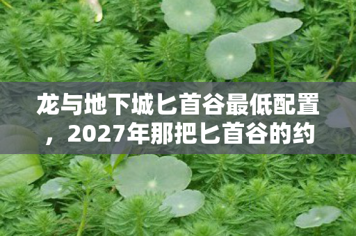 龙与地下城匕首谷最低配置,2027年那把匕首谷的约定,伏笔成殇,鼻子一酸谁还在身旁? 龙与地下城匕首谷最低配置,2027年那把匕首谷的约定,伏笔成殇,鼻子一酸谁还在身旁?