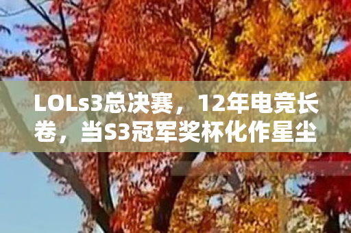 LOLs3总决赛,12年电竞长卷,当S3冠军奖杯化作星尘,谁在泪目中听见初心回响? LOLs3总决赛,12年电竞长卷,当S3冠军奖杯化作星尘,谁在泪目中听见初心回响?