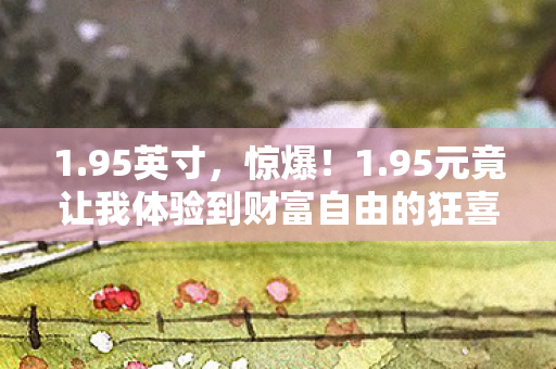 1.95英寸,惊爆!1.95元竟让我体验到财富自由的狂喜! 1.95英寸,惊爆!1.95元竟让我体验到财富自由的狂喜!