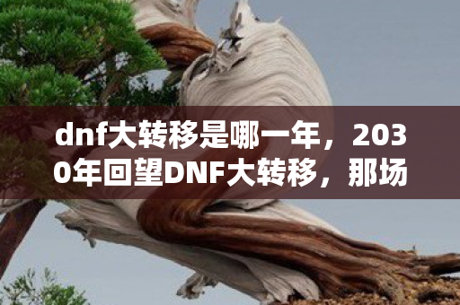 dnf大转移是哪一年，2030年回望DNF大转移，那场巨变，究竟藏着多少惊天秘密？