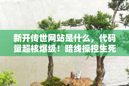 新开传世网站是什么,代码量超核爆级!暗线操控生死局,玩到头皮发麻的赛博永生游戏 新开传世网站是什么,代码量超核爆级!暗线操控生死局,玩到头皮发麻的赛博永生游戏