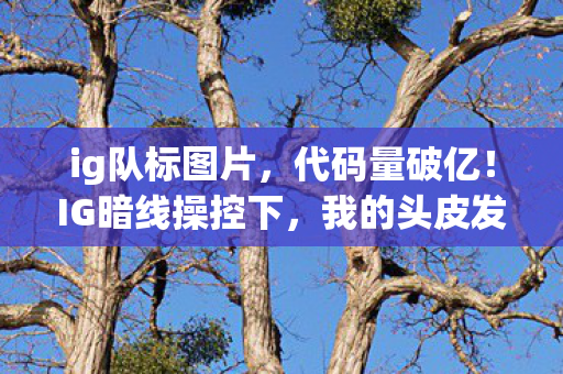 ig队标图片，代码量破亿！IG暗线操控下，我的头皮发麻逆袭之路