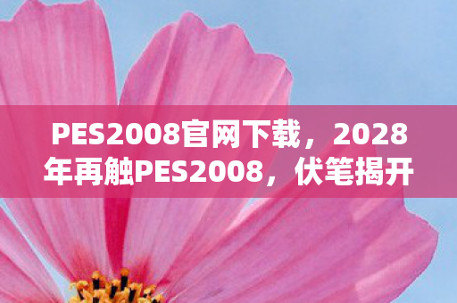 PES2008官网下载，2028年再触PES2008，伏笔揭开旧时光，鼻子一酸忆往昔
