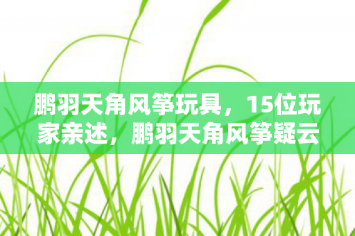 鹏羽天角风筝玩具,15位玩家亲述,鹏羽天角风筝疑云,真相揭晓时我直接绷不住了! 鹏羽天角风筝玩具,15位玩家亲述,鹏羽天角风筝疑云,真相揭晓时我直接绷不住了!