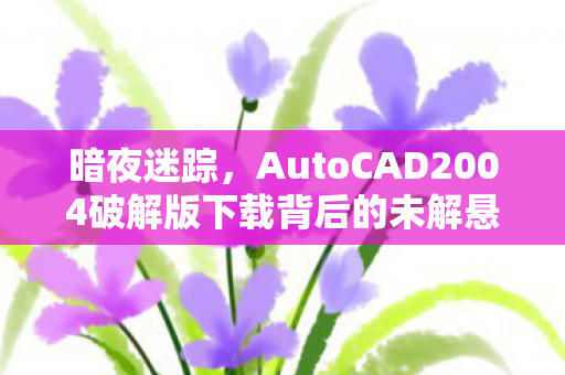 暗夜迷踪,AutoCAD2004破解版下载背后的未解悬案与毛骨悚然真相 暗夜迷踪,AutoCAD2004破解版下载背后的未解悬案与毛骨悚然真相