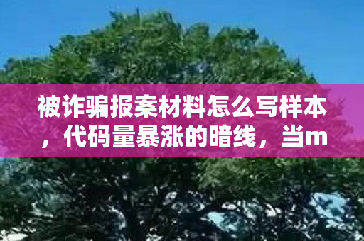 被诈骗报案材料怎么写样本，代码量暴涨的暗线，当msvcr丢失触发我头皮发麻的数字生存法则