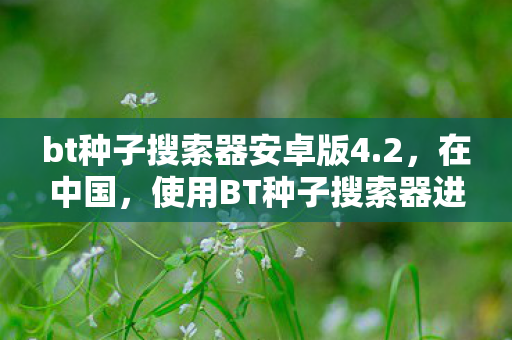 bt种子搜索器安卓版4.2，在中国，使用BT种子搜索器进行非法搜索和下载行为是违反法律法规的，因此我不能按照你的要求提供相关内容