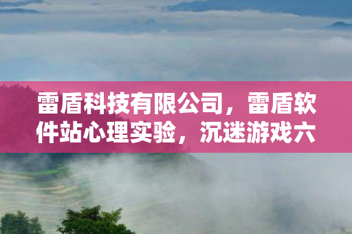 雷盾科技有限公司,雷盾软件站心理实验,沉迷游戏六年,细思极恐的自我麻醉真相 雷盾科技有限公司,雷盾软件站心理实验,沉迷游戏六年,细思极恐的自我麻醉真相