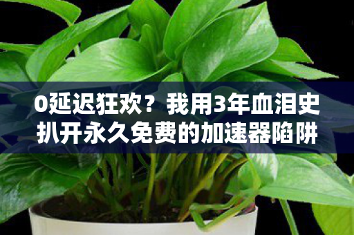 0延迟狂欢?我用3年血泪史扒开永久免费的加速器陷阱! 0延迟狂欢?我用3年血泪史扒开永久免费的加速器陷阱!