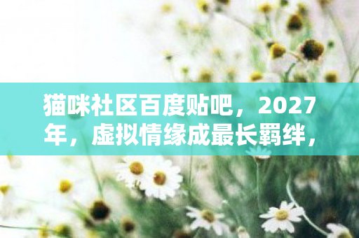 猫咪社区百度贴吧，2027年，虚拟情缘成最长羁绊，伏笔揭开时，鼻子一酸谁懂啊