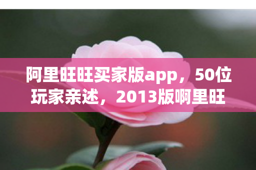 阿里旺旺买家版app,50位玩家亲述,2013版啊里旺旺下载疑云,真相让人绷不住! 阿里旺旺买家版app,50位玩家亲述,2013版啊里旺旺下载疑云,真相让人绷不住!