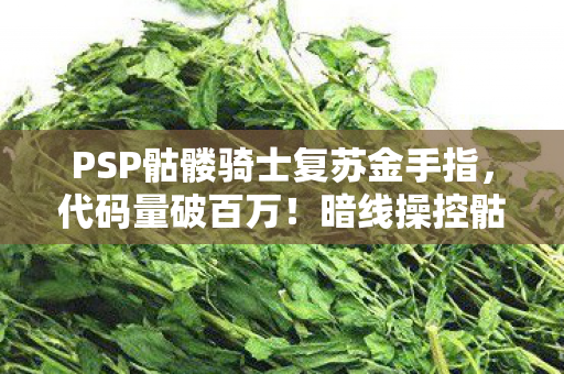 PSP骷髅骑士复苏金手指，代码量破百万！暗线操控骷髅骑士，头皮发麻的虚拟霸主之路