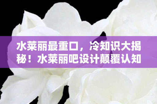 水莱丽最重口,冷知识大揭秘!水莱丽吧设计颠覆认知,真相让你目瞪口呆! 水莱丽最重口,冷知识大揭秘!水莱丽吧设计颠覆认知,真相让你目瞪口呆!