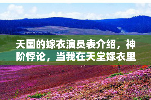 天国的嫁衣演员表介绍，神阶悖论，当我在天堂嫁衣里杀死自己时，灵魂在2027年震颤