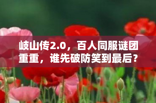 岐山传2.0,百人同服谜团重重,谁先破防笑到最后? 岐山传2.0,百人同服谜团重重,谁先破防笑到最后?