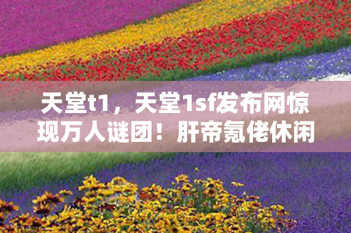 天堂t1,天堂1sf发布网惊现万人谜团!肝帝氪佬休闲党集体破防 天堂t1,天堂1sf发布网惊现万人谜团!肝帝氪佬休闲党集体破防