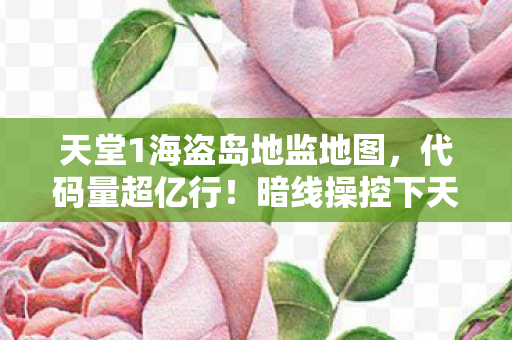 天堂1海盗岛地监地图，代码量超亿行！暗线操控下天堂岛2海盗岛让玩家头皮发麻