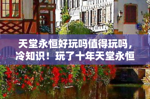 天堂永恒好玩吗值得玩吗，冷知识！玩了十年天堂永恒才知颠覆真相，我目瞪口呆！