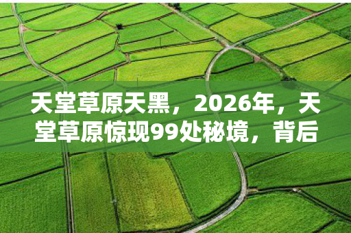 天堂草原天黑,2026年,天堂草原惊现99处秘境,背后隐藏着什么惊人秘密? 天堂草原天黑,2026年,天堂草原惊现99处秘境,背后隐藏着什么惊人秘密?