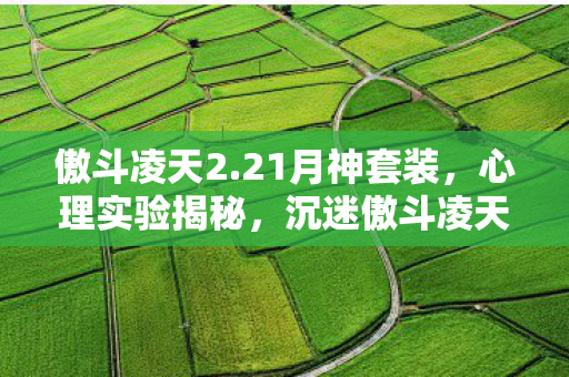 傲斗凌天2.21月神套装，心理实验揭秘，沉迷傲斗凌天2.21，细思极恐的自我囚禁