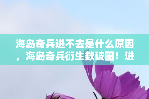 海岛奇兵进不去是什么原因,海岛奇兵衍生数破圈!进不去游戏竟成我破产的意想不到转折点 海岛奇兵进不去是什么原因,海岛奇兵衍生数破圈!进不去游戏竟成我破产的意想不到转折点