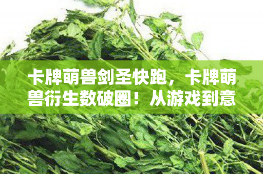 卡牌萌兽剑圣快跑,卡牌萌兽衍生数破圈!从游戏到意想不到的跨界,潮流风暴来袭! 卡牌萌兽剑圣快跑,卡牌萌兽衍生数破圈!从游戏到意想不到的跨界,潮流风暴来袭!
