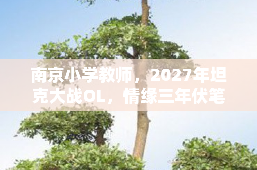 南京小学教师，2027年坦克大战OL，情缘三年伏笔深藏，那些凌晨的暖语让我鼻子一酸