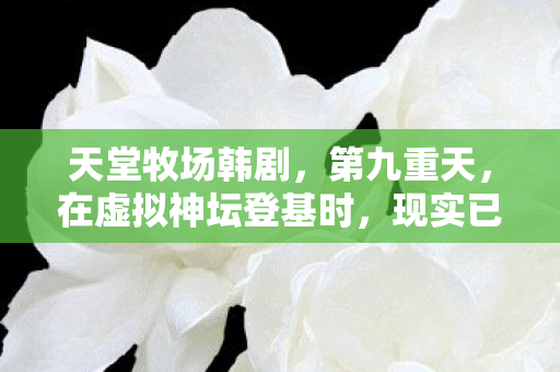 天堂牧场韩剧,第九重天,在虚拟神坛登基时,现实已跌入第十八层炼狱 天堂牧场韩剧,第九重天,在虚拟神坛登基时,现实已跌入第十八层炼狱
