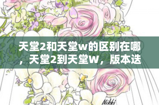 天堂2和天堂w的区别在哪,天堂2到天堂W,版本迭代藏蹊跷,玩家感慨何其多! 天堂2和天堂w的区别在哪,天堂2到天堂W,版本迭代藏蹊跷,玩家感慨何其多!