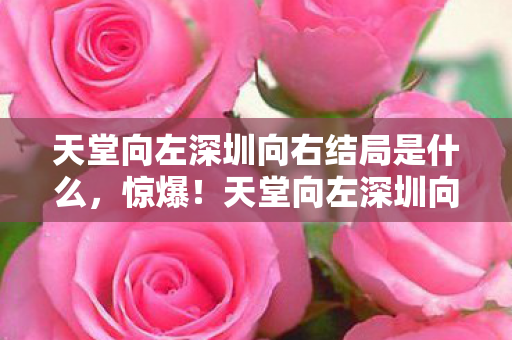 天堂向左深圳向右结局是什么,惊爆!天堂向左深圳向右结局藏3大反转,泪崩还是狂喜? 天堂向左深圳向右结局是什么,惊爆!天堂向左深圳向右结局藏3大反转,泪崩还是狂喜?