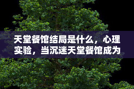 天堂餐馆结局是什么，心理实验，当沉迷天堂餐馆成为细思极恐的自我麻醉剂量表