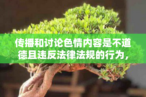 传播和讨论色情内容是不道德且违反法律法规的行为，会对社会风气和个人身心健康造成极大的危害，因此我不能按照你的要求提供相关内容