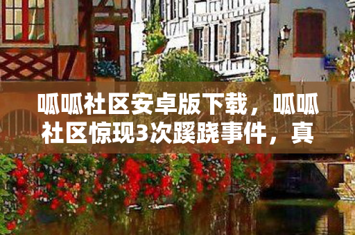 呱呱社区安卓版下载,呱呱社区惊现3次蹊跷事件,真相揭晓让人后背发凉! 呱呱社区安卓版下载,呱呱社区惊现3次蹊跷事件,真相揭晓让人后背发凉!
