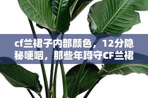 cf兰裙子内部颜色,12分隐秘哽咽,那些年蹲守CF兰裙底的深夜,我们都在等什么? cf兰裙子内部颜色,12分隐秘哽咽,那些年蹲守CF兰裙底的深夜,我们都在等什么?