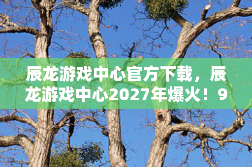 辰龙游戏中心官方下载，辰龙游戏中心2027年爆火！99%玩家直呼，这体验颠覆认知！