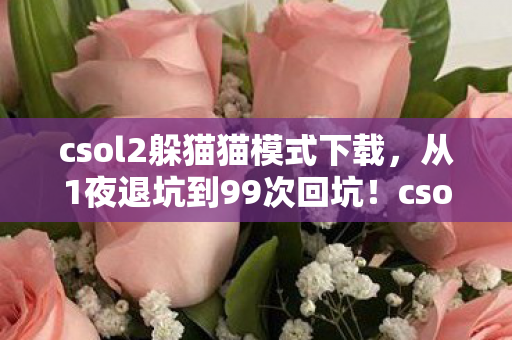 csol2躲猫猫模式下载,从1夜退坑到99次回坑!csol2躲猫猫这波操作让我彻底破防了! csol2躲猫猫模式下载,从1夜退坑到99次回坑!csol2躲猫猫这波操作让我彻底破防了!