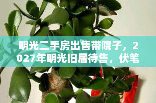 明光二手房出售带院子,2027年明光旧居待售,伏笔藏过往,忆起时鼻子一酸 明光二手房出售带院子,2027年明光旧居待售,伏笔藏过往,忆起时鼻子一酸