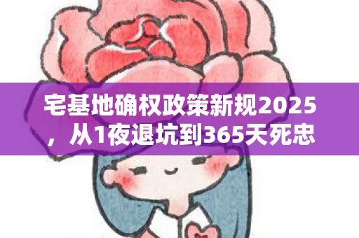 宅基地确权政策新规2025,从1夜退坑到365天死忠!宅基地APP竟让我体验了人生过山车? 宅基地确权政策新规2025,从1夜退坑到365天死忠!宅基地APP竟让我体验了人生过山车?
