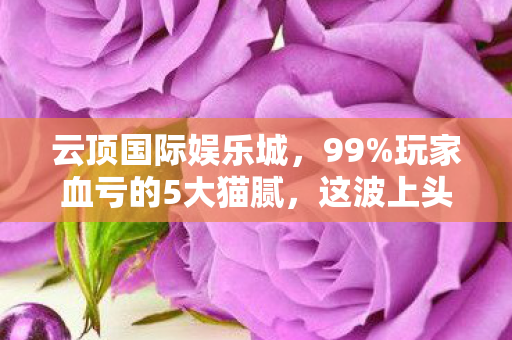 云顶国际娱乐城,99%玩家血亏的5大猫腻,这波上头操作我直接裂开! 云顶国际娱乐城,99%玩家血亏的5大猫腻,这波上头操作我直接裂开!